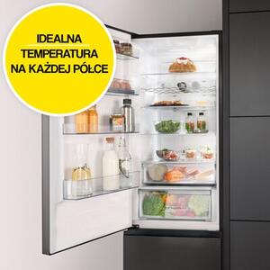 Lodówka HISENSE RM469N4AFD1 3D No Frost 200cm Czarna SmartFresh Licowane drzwi Metal Tech Cooling Funkcja Convert