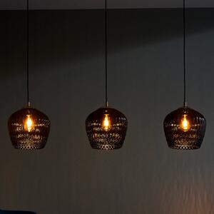 Loftowa LAMPA wisząca VENUS 11091308 Kaspa szklana OPRAWA zwis czarny przydymiony - czarny