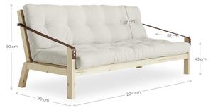 Sofa rozkładana z ciemnoszarym obiciem Karup Design Poetry Black/Slate Grey