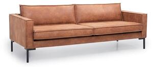 Jasnobrązowa sofa ze sztucznej skóry Scandic Rate
