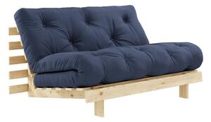 Sofa rozkładana z ciemnoniebieskim obiciem Karup Design Roots Raw/Navy