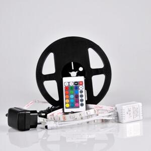 Zestaw Taśma LED 18W 5m IP20 RGB kontroler, pilot, zasilacz 314437 Polux