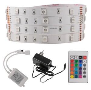 Zestaw Taśma LED 18W 5m IP20 RGB kontroler, pilot, zasilacz 314437 Polux