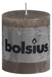 Bolsius Rustykalne świece 80 x 68 mm, jasnobrązowe, 6 szt