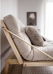 Sofa rozkładana ze sztruksową tapicerką Karup Design Folk Raw/Natural