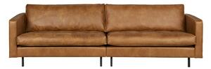Brązowa sofa z imitacji skóry 277 cm Rodeo – WOOOD