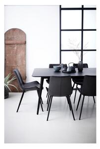Czarne krzesło z imitacji skóry DAN-FORM Denmark Hype