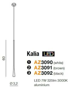 Wisząca lampa nowoczesna Kalia do salonu LED 7W brązowa - brązowy | wenge