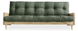 Sofa rozkładana Karup Design Indie Natural Clear/Olive Green