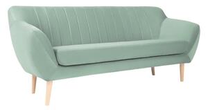 Miętowa aksamitna sofa Mazzini Sofas Sardaigne, 188 cm