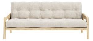 Sofa rozkładana ze sztruksową tapicerką Karup Design Grab Raw/Natural