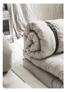 Sofa rozkładana z beżowym obiciem Karup Design Buckle Up Linen