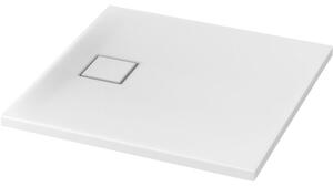CERSANIT Brodzik kwadratowy TAKO SLIM 80x4 biały + syfon S601-121