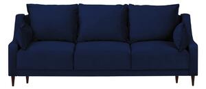 Niebieska rozkładana sofa ze schowkiem Mazzini Sofas Freesia, 215 cm