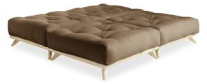 Sofa z brązowym obiciem Karup Design Senza Natural/Mocca
