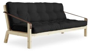 Sofa rozkładana z ciemnoszarym obiciem Karup Design Poetry Natural/Dark Grey