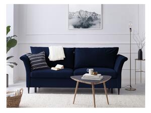 Niebieska rozkładana sofa ze schowkiem Mazzini Sofas Pivoine
