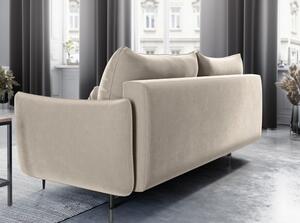 Beżowa sofa rozkładana ze schowkiem Cosmopolitan Design Vermont