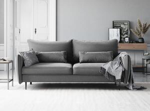 Jasnoszara sofa rozkładana ze schowkiem Cosmopolitan Design Vermont