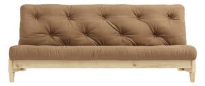 Sofa rozkładana z brązowym pokryciem Karup Design Fresh Natural/Mocca