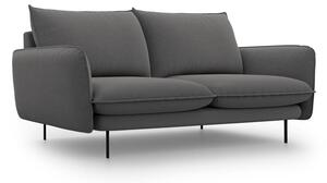 Ciemnoszara sofa Cosmopolitan Design Vienna, 200 cm