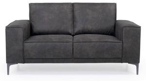 Antracytowa sofa z imitacji skóry 164 cm Copenhagen – Scandic