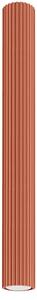 Nowoczesna lampa ryflowana czerwona 60cm - D295 H1-S50