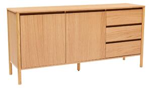 Komoda Blair 160 cm, naturalny dąb, 3 szuflady i szafka (SB01)