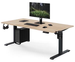 Duże biurko sit-stand do pracy Aria 160×80 cm, dąb sonoma/antracyt