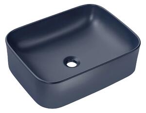 Granatowa ceramiczna umywalka nablatowa D1-P45