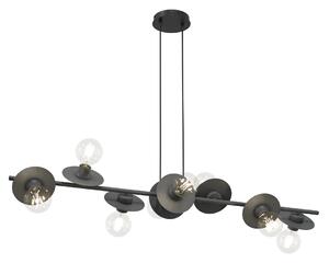 Czarna duża lampa wisząca z regulacją - 4X D160 S4-G07