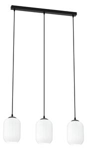 Industrialna lampa wisząca z mlecznymi kloszami - 4X D162 A3-B62