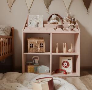 Regał Montessori na książki i zabawki Vintage Rose | Book Nook