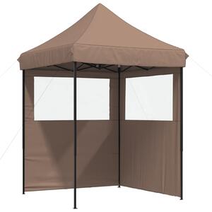 Namiot imprezowy typu pop-up z 2 ściankami, brązowy