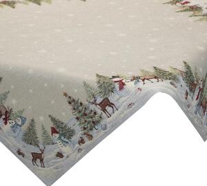 Obrus EUROFIRANY Cho 1314 140 x 180 cm Naturalny
