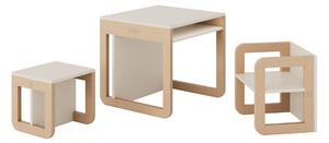 Møb 9w1 – Drewniany modułowy mebel Montessori dla dzieci 1–6 lat | Beżowy