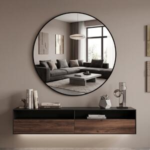 Lustro LINEA ROUND 50 cm Czarny