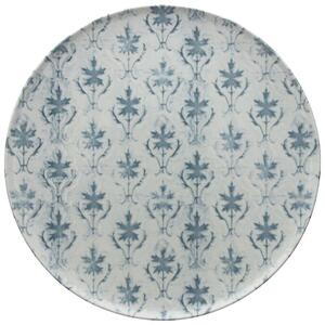 Talerz TOGNANA Maiolica Grigio 31 cm Biało-niebieski