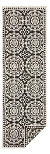 Czarno-kremowy chodnik odpowiedni na zewnątrz NORTHRUGS Jardin, 80x250 cm