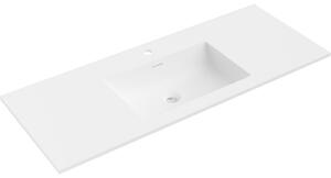 Mexen Otis umywalka wpuszczana w blat 121 x 46,5 cm, biała mat - 25181201