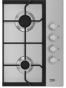 Płyta gazowa BEKO b100 HIBG64122SX Wysokowydajne palniki Żeliwne ruszty