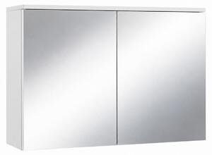 Badplaats Szafka z Lustrem Toledo 80 x 20 x 60 cm - Biały Mat - Słupek Łazienkowy
