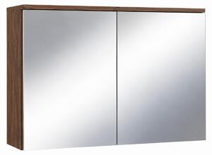 Badplaats Szafka z Lustrem Toledo 80 x 20 x 60 cm - Brązowy Orzech - Słupek Łazienkowy