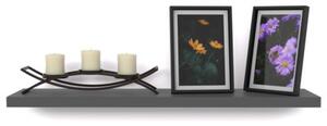 Półka Wisząca STIVMEBLE Ścienna 60 cm na książki zdjęcia 60x15x1,8 cm Szary Mat