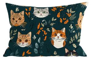 Poszewka na poduszkę z polibawełny CATTAMI POLY 50x70 cm, ciemnozielony