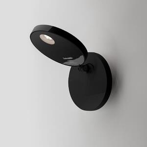 Czarny kinkiet Demetra Faretto Parete - LED, zintegrowany ściemniacz, z włącznikiem