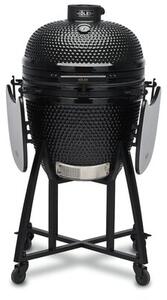 Grill ogrodowy ceramiczny węglowy KOLER Kamado EG21 Zamykany, okrągły, półki boczne, termometr, kółka