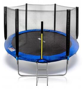 Duża Trampolina Ogrodowa Dla Dzieci 8FT 252CM CORCIANO z Siatką i Drabinką
