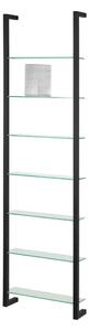 Czarna wielopoziomowa metalowa półka 46 cm Cubic – Spinder Design