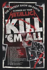 Plakat, Obraz Metallica - Kill'Em All 83 Tour, (61 x 91.5 cm)